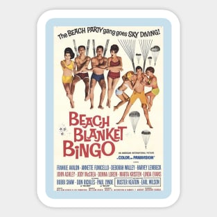 Vintage Movie - Beach Blanket Bingo poster Sticker